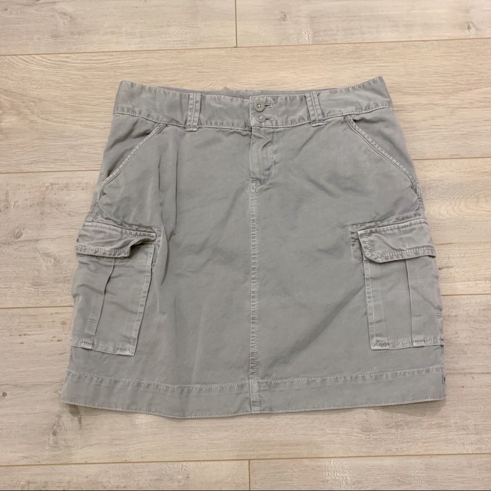 Gray Cargo Skirt